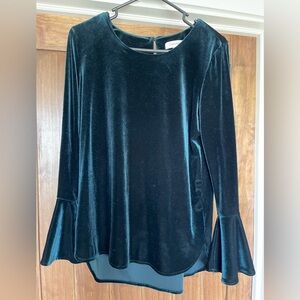 Calvin Klein Women's Velvet Top - Black